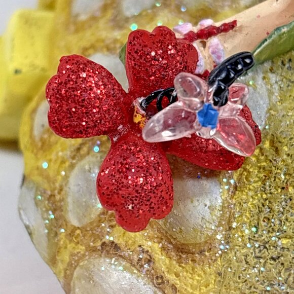 Tutti Frutti Strawberry Fairy Department 56 Stocking Mantel Hanger Christmas - Picture 9 of 12